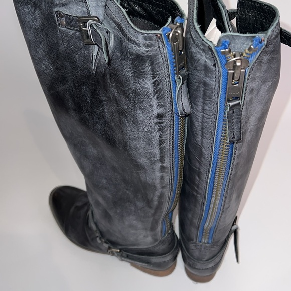 ❤️NWT FREEBIRD ROADY TALL BLACK LEATHER BOOT SIZE 9 - Picture 5 of 13